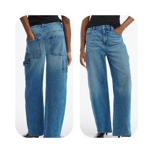 Scoop Women's Barrel Carpenter Jeans Size 2 BIG (waist 34, Hips 42)
